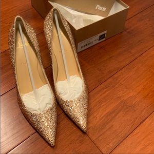 Rhinestone red bottoms Louboutin